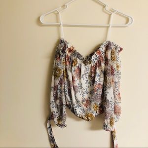 Floral Off-the-Shoulder Crop